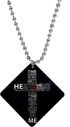 AFH My Lord Jesus Holy Cross Car Mirror Charm Decorative Hanging Ornament Car Hanging Ornament