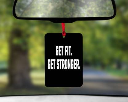 Ecomology Get Fit. Get Stronger. Quote Theme | Car Dashboard Hanging With Satin Lace Car Hanging Ornament
