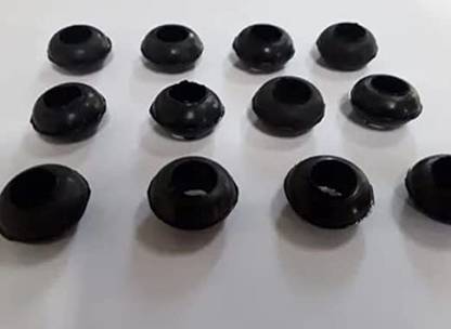 IGRAPI Black Round Rubber Washer, Pack of 50, Size: 10mm Car Head Gasket
