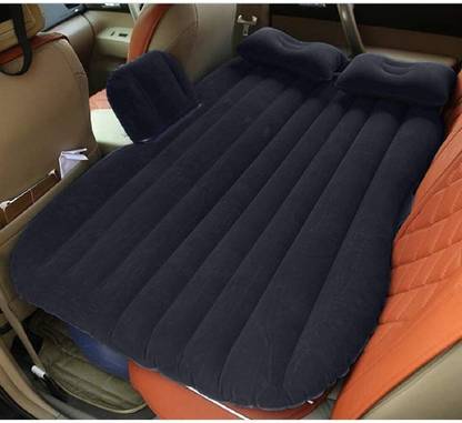 ADA Black Inflatable Travel Car Bed Air Sofa with Two Inflatable Pillow Inflatable Travel Car Bed Air Sofa with Two Inflatable Pillow for Car Back Seat -Car Air Bed Mattress for Car Sleeping Bed Travel Inflatable Backseat Mattress Car Inflatable Bed