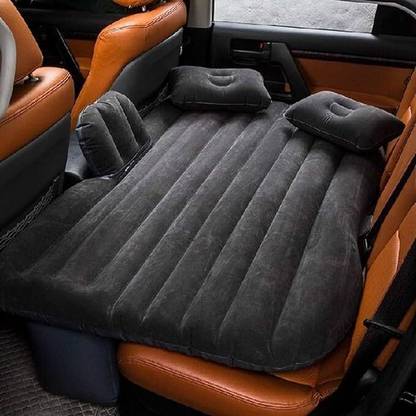 UBRON Leatherette 2 Seater Inflatable Car Bed Two Pillow, One Air Pump & Repair Kit Car Inflatable Bed