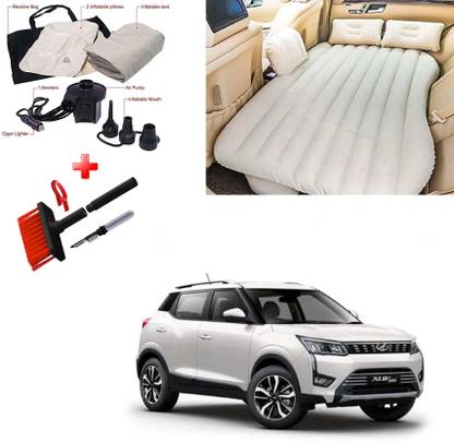 Auto Lovers ™ Car Inflatable Bed Beige for Mahindra XUV300 with Multipurpose Brush ™ Car Inflatable Bed Beige for Mahindra XUV300 with Multipurpose Brush Car Inflatable Bed