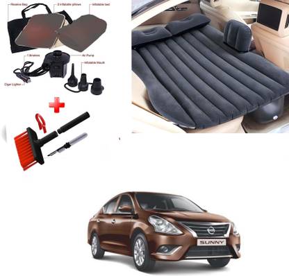 Auto Lovers ™ Car Inflatable Bed Black for Nissan Sunny with ...