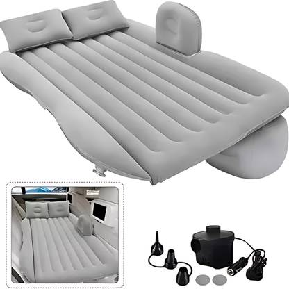 Techtest NEW Multifunctional Inflatable Car Bed Mattress with Two Air Pillows all set Car Inflatable Bed