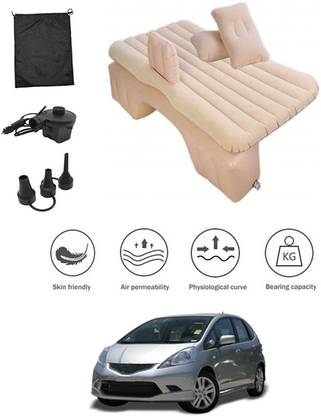 MSNP Car Inflatable Beige Bed Mattress With Pump For JazzHonda2009 Car Inflatable Bed