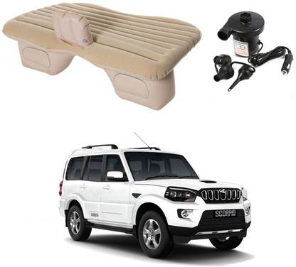 Oshotto Car Travel Inflatable Bed Mattress with Two Air Pillows For Mahindra Scorpio Car Inflatable Bed