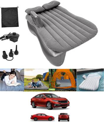 RKPSP Silver Inflatable Car Bed Travel Car,Camping,Swimming-Civic Honda 2019 Waterproof & Premium Finish Car Inflatable Bed