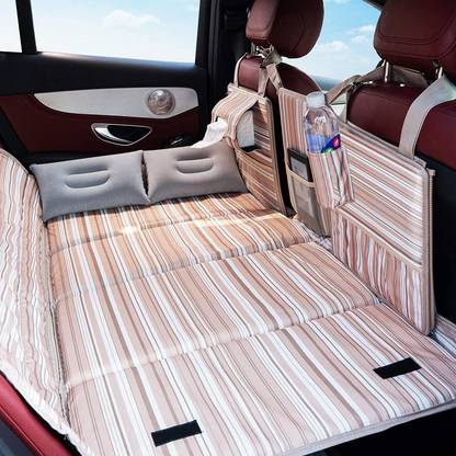 ALLEXTREME CB-S03 Back Seat Car Mattress with Two Mini Pillows Portable Travel Sleeping Back Seat Comfortable Vehicle With Electric Pump Car Inflatable Bed