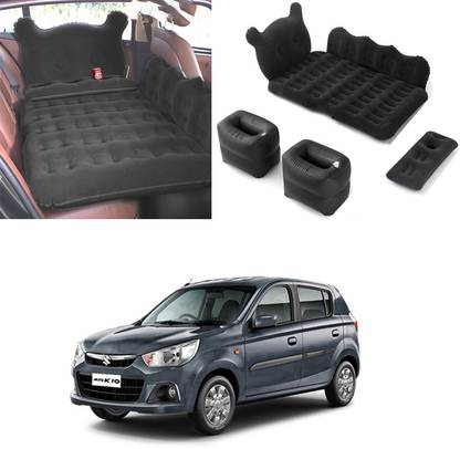 Oshotto Designer Car Inflatable Bed Mattress with Two Air Pillows For Alto K10 Car Inflatable Bed