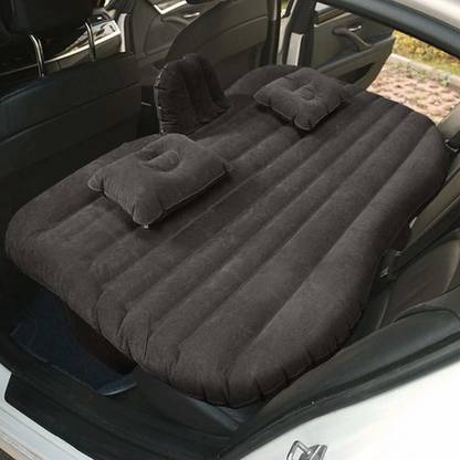 Biroller BRICBL01 Car Bed Inflatable Air Mattress with Pump & 2 Pillows Portable Compact Twin Size Multipurpose SUV Travel Sleeping Pad Travel Sleeping Back Seat Comfortable Vehicle With Electric Pump Car Inflatable Bed