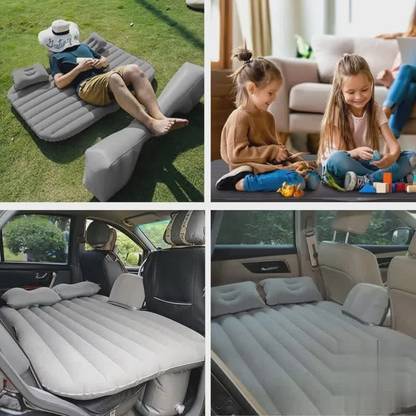 WAKTORO Car Bed_002 Premium Car Inflatable Bed with Pump & 2 Air Pillow Car Inflatable Bed
