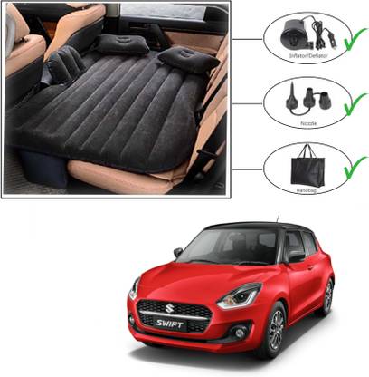 Gadiparts ™ Car Inflatable Bed with Two Air Pillows with Pump Kit for Swift -P47 Premium Finish & Waterproof Car Inflatable Bed