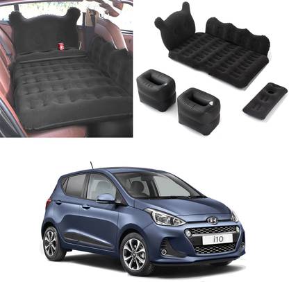 Oshotto Designer Car Inflatable Bed Mattress with Two Air Pillows For Hyundai i10 Car Inflatable Bed
