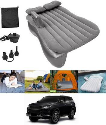 RKPSP Silver Inflatable Car Bed Travel Car,Camping,Swimming-Fortuner Legender-2021 Waterproof & Premium Finish Car Inflatable Bed