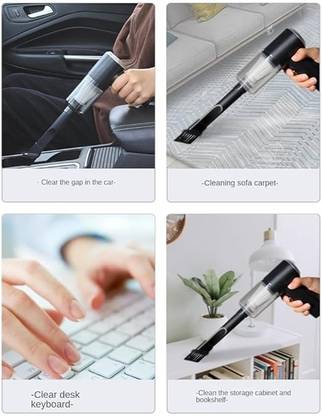 KRISHNA wireless cordless 3 in 1 Portable Vacuum Cleaner with mini Blower Air Pump Handheld Clean Microscopic dust Like Car, Home,Computer, Laptop, Flower, Mirror Vehicle Interior Cleaner