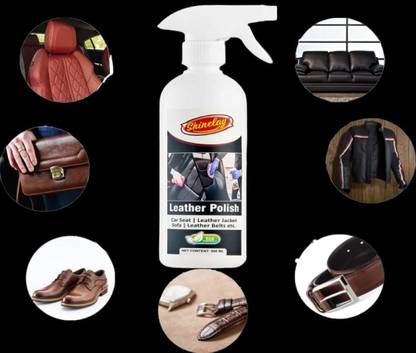 shinelay Leather Polish & Conditioner for Sofa, Car Seat, Jacket, Bag, Belt, Shoes, Chair I Any Leather Vehicle Interior Cleaner