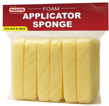 The Waxpol Industries Limited Waxpol Soft Foam Applicator Sponge for Polish & Wax (Pack of Six) Waxpol Soft Foam Applicator Sponge for Polish & Wax (Pack of Six) Vehicle Interior Cleaner