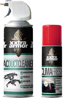 Xxtra Armor Xxtra Armor Car Freshener Combo (AC Duct Foam Cleaner 400ml + Clima Fresh 100ml) (AC Duct Foam Cleaner 400ml + Clima Fresh 100ml) Vehicle Interior Cleaner