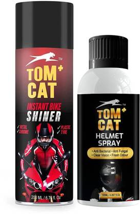 Shadow Securitronics Bike/Scooter Shiner Spray | Quick Bike Glossy Spray Polish Helmet Shine Spray | Long-Lasting (Pack of 2)| Vehicle Interior Cleaner