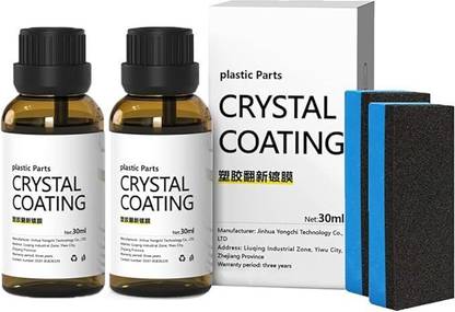 Bhole Imitations Liquid Car Polish for Bumper Plastic Refreshing Polish for Car Vehicle Interior Cleaner