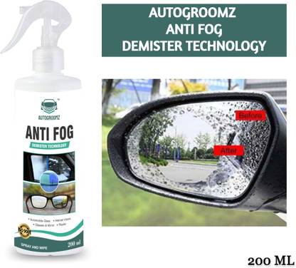 AUTOGROOMZ Anti-Fog Spray for Car windshield and Clean glass and make it AntiFog Engine Cleaner