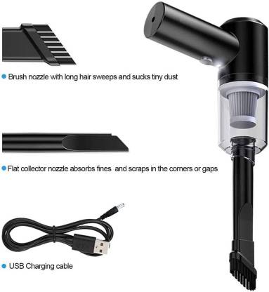 JERITO 3 in 1 Car Vacuum 120W High-Power Wireless Vacuum Cleaner Home Car Dual USB Rechargeable Vehicle Interior Cleaner