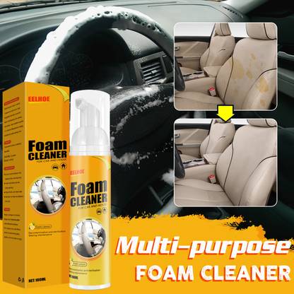 EELOHOE Multifunctional Car Foam Cleaner for Car Interior Powerful Stain Removal Kit, Foam Cleaner for Car Vehicle Interior Cleaner