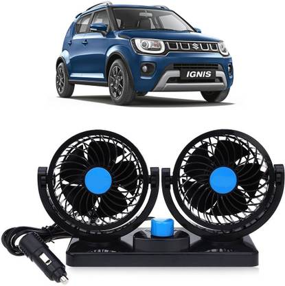 Purpleheart Car Fan 12V 360 Head 2 Speed Quiet Strong for All Auto Vehicles-CF371 Car Interior Fan