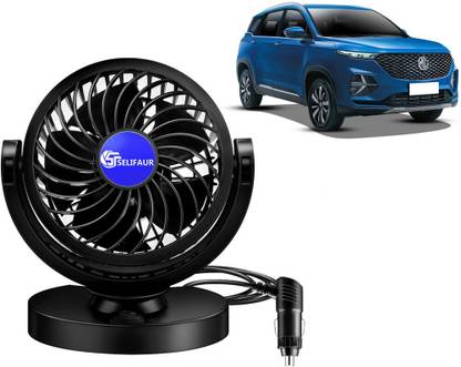Selifaur Single Head 360 Degree High Speed Car Dashboard Fan - MG Hector Plus Car Interior Fan