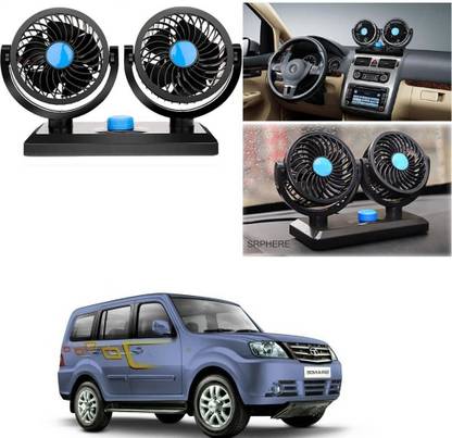 SRPHERE Car Fan Dual Head 2 Speed Dashboard Cooling Fan for Tata Sumo Grande Car Interior Fan