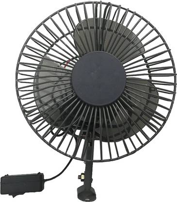PROKONAI 12 Volt 6" Fan for Car, Jeep,Truck,Auto, Caravan, Boat, Buses Car Interior Fan