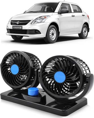 Amulite Car Fan 12V 360 Head 2 Speed Quiet Strong for All Auto Vehicles-CF470 Car Interior Fan