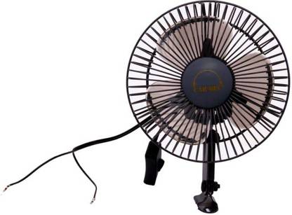 Car- Dec Indian 12 Volt DC Oscillating 6 inch Car Fan Car Interior Fan