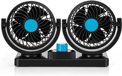 PROKONAI Car Fan 12V 360 Head 2 Speed P0288 for Universal For Car, S8 Car Interior Fan