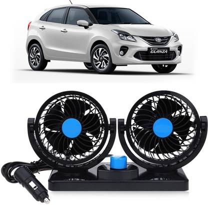 Genipap Car Fan 12V 360 Head 2 Speed Quiet Strong for All Auto Vehicles -Gg579 Car Interior Fan