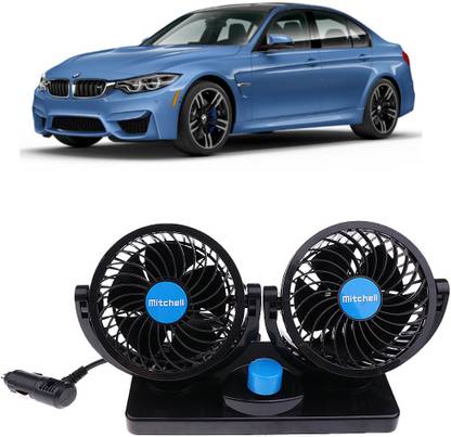 Gadzooks Car Fan 12V 360 Head 2 Speed Quiet Strong for All Auto Vehicles-G65 Car Interior Fan