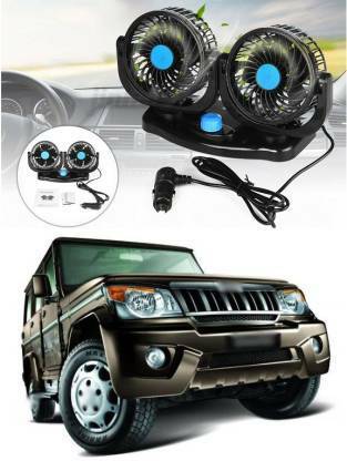 paxauto 12V 360 Degree High Speed Quiet Strong Dashboard Cooling Air Fan Mahindra Bolero Car Interior Fan