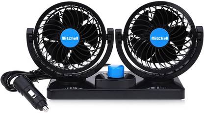 carempire Car Fan 12V 360 Head 2 Speed Quiet Strong for All Auto Vehicles-C295 Car Interior Fan