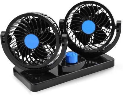 ASRYD Car Fan 12V 360 Head 2 Speed Quiet Strong for All Universal Cars-ASDX2 Car Interior Fan