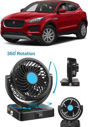 Enfield Works Car Fan With USB Charging 360 Degree Rotatable Fan-215 Car Interior Fan