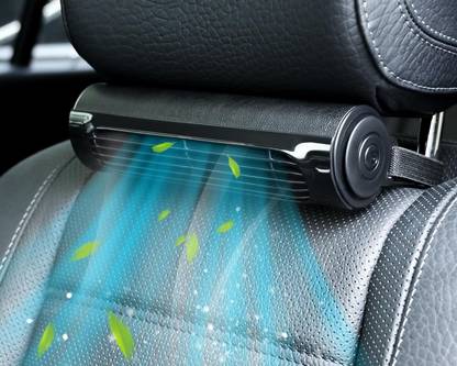 Bwogue 360° Adjustable Direction Fans, Rotatable Silent Back Seat AC Fan for Baby, Kids Car Interior Fan