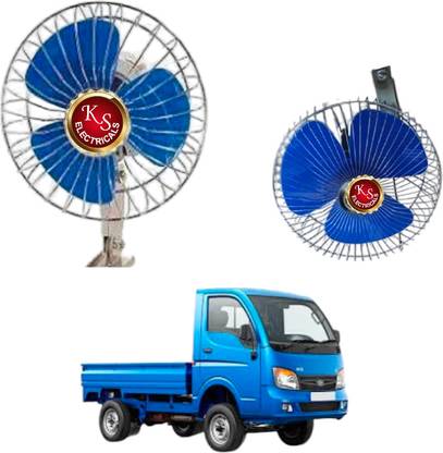 Superimo Car Dc Battery Fan 6 inchi 12v (tempo,truck,bus) Car Interior Fan