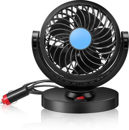 Rhtdm Car Fan 12V 360° High Speed Quiet Strong Dashboard Auto Cooling Air Fan-SHF01 Car Interior Fan