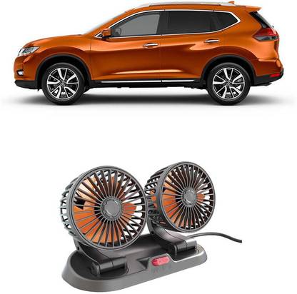 Furious3D Car Cooling Fan 12V With 360 Degree Rotation 2 Speed Fans F-2722 Car Interior Fan