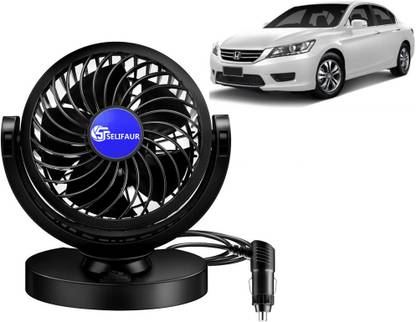 Selifaur Single Head 360 Degree High Speed Car Dashboard Fan - Accord Car Interior Fan
