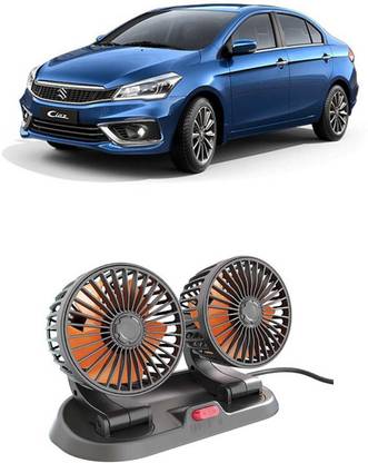 Elite Car Cooling Fan 12V With 360 Degree Rotation 2 Speed Fans E-1079 Car Interior Fan