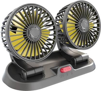Enfield Works Dual Speed 12V Car Fan with 360° Adjustable Rotation Car Interior Fan