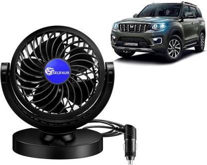 Selifaur Single Head 360 Degree High Speed Car Dashboard Fan - Mahindra Scorpio N Car Interior Fan