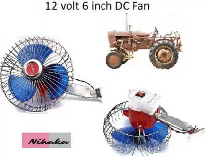 NIHAKA 12 Volts 6 Inch DC Fan Car Interior Fan D Car Interior Fan