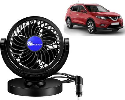 Selifaur Single Head 360 Degree High Speed Car Dashboard Fan - Nissan X Trail Car Interior Fan